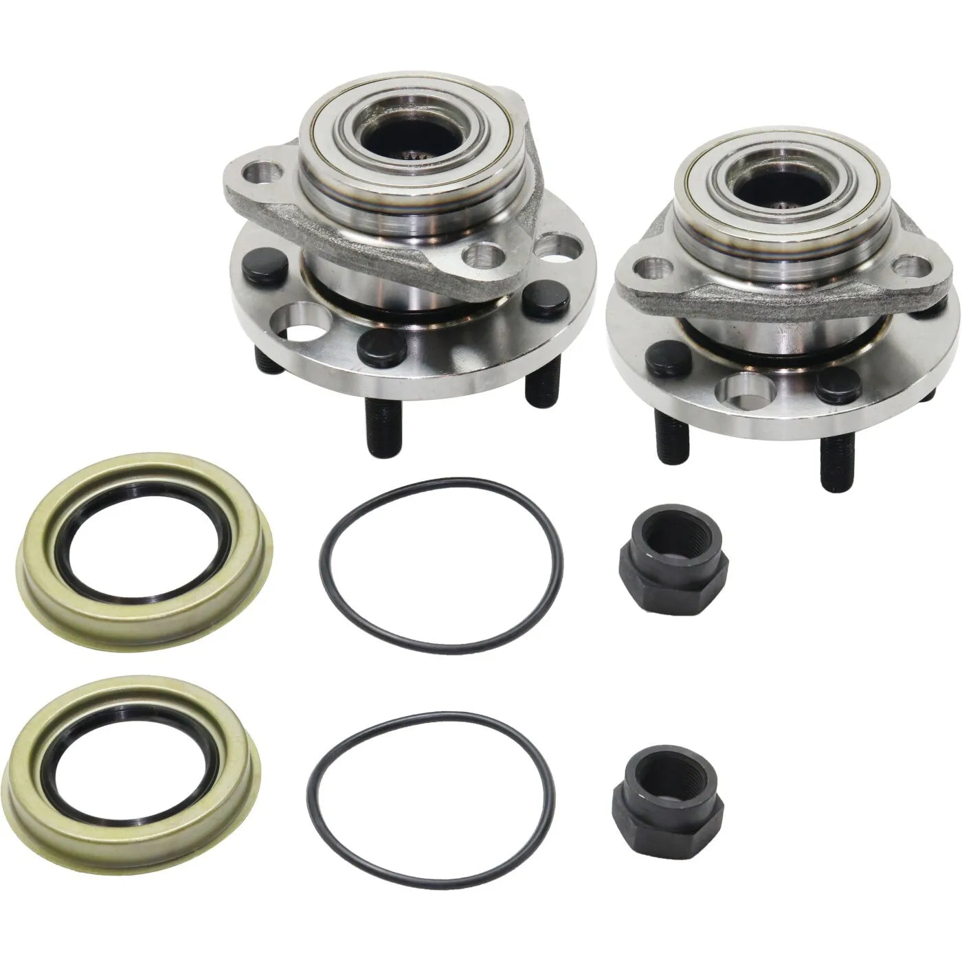 (2) Front Wheel Bearing & Hub for 1995-2005 Pontiac Sunfire Chevy Cavalier