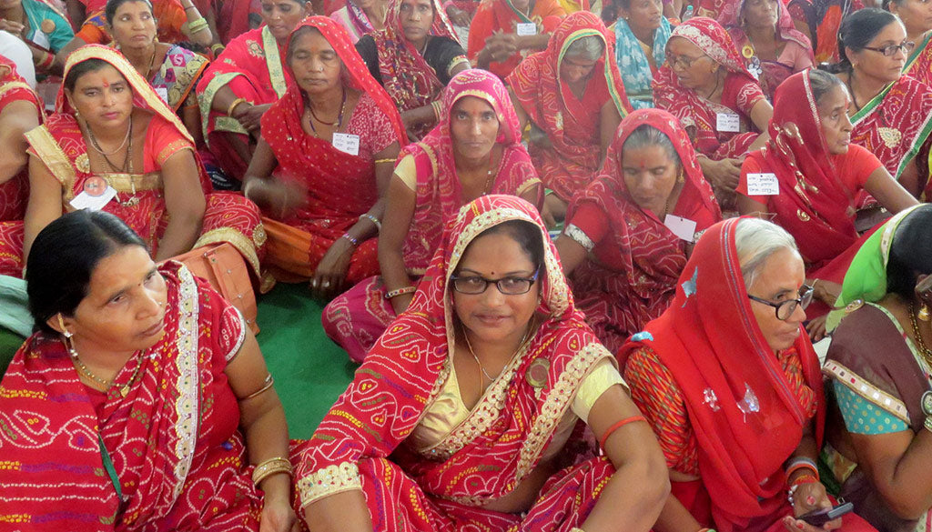 A group of women sitting