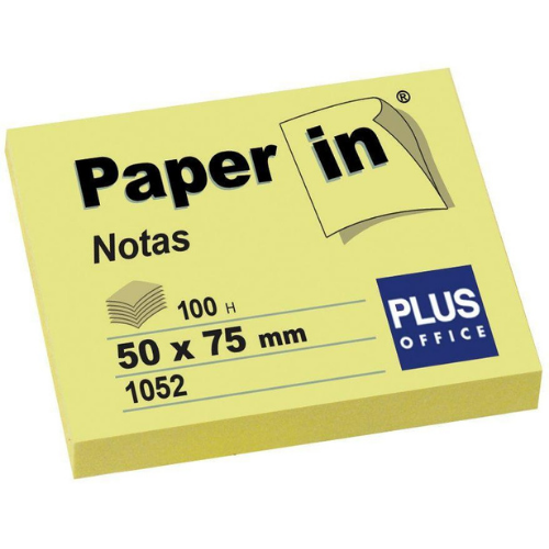Paper In Notes 50x75mm Yellow