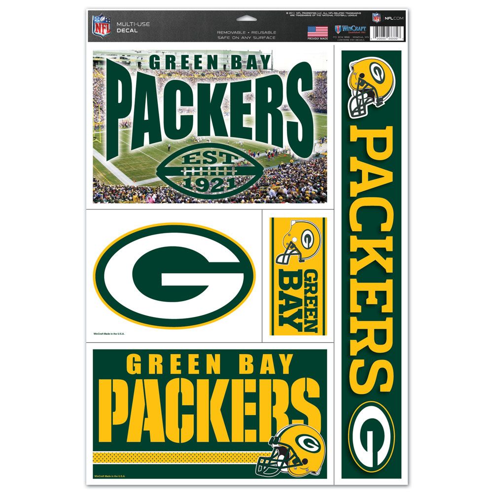 Green Bay Packers Multi Use Decal 11