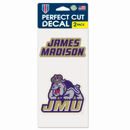 James Madison University Perfect Cut Decal 2-Pack