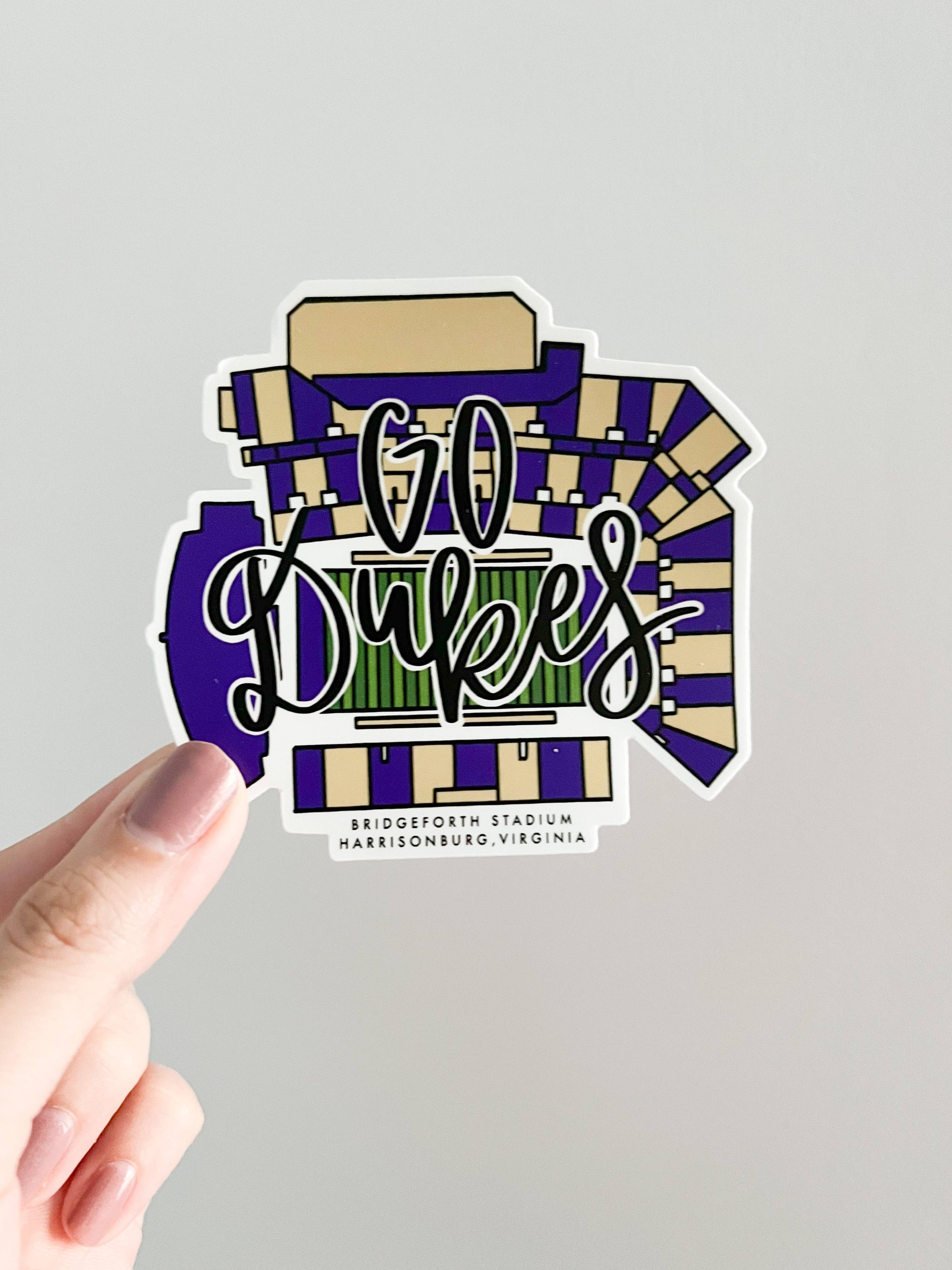 James Madison Dukes Stadium Football Sticker