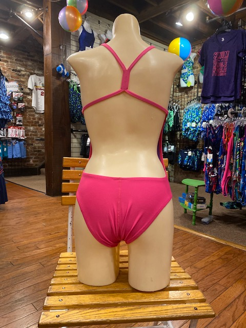 Speedo Open Back One Piece in Electric Pink