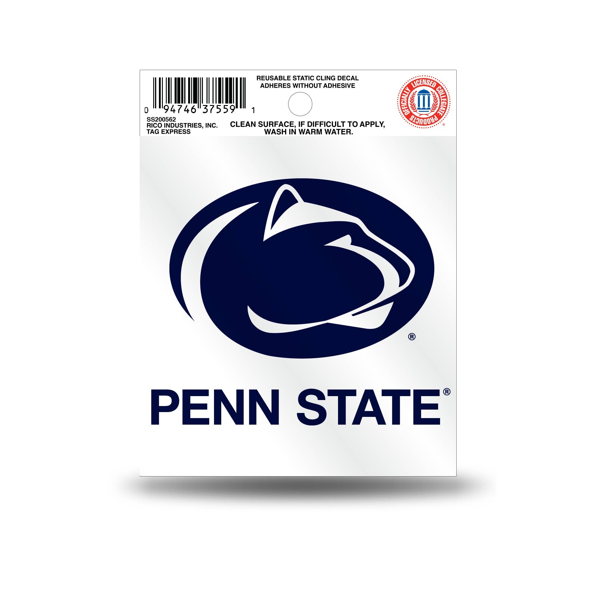 Penn State Nittany Lions Small Static Cling Decal