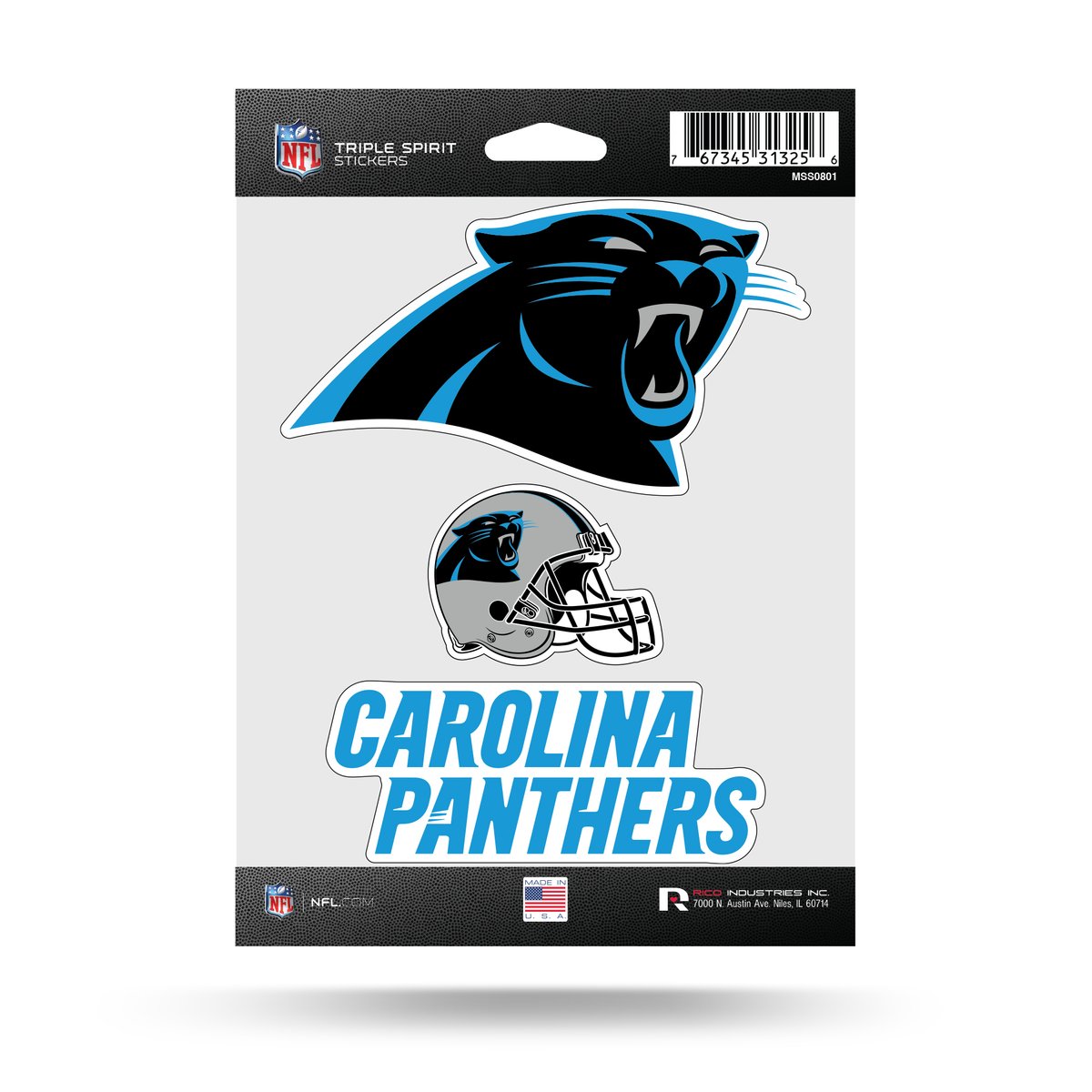 Carolina Panthers Triple Spirit Sticker