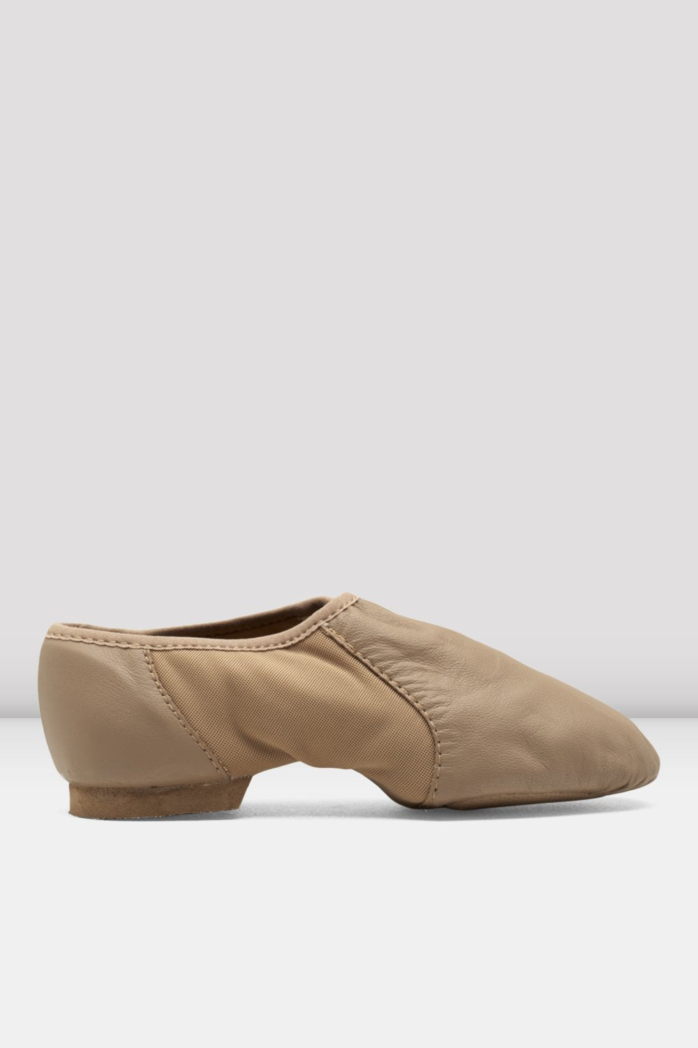 Bloch Ladies Neo-Flex Slip On Leather Jazz Shoes - TAN