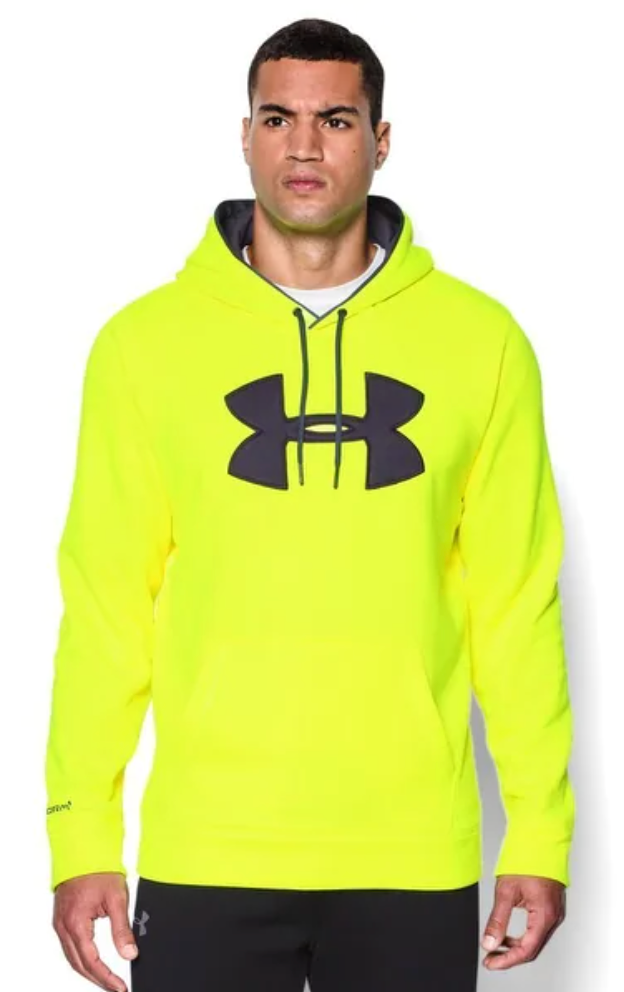 Under Armour Fleece Storm Big Logo Hoody High-Vis Yellow/Graphite