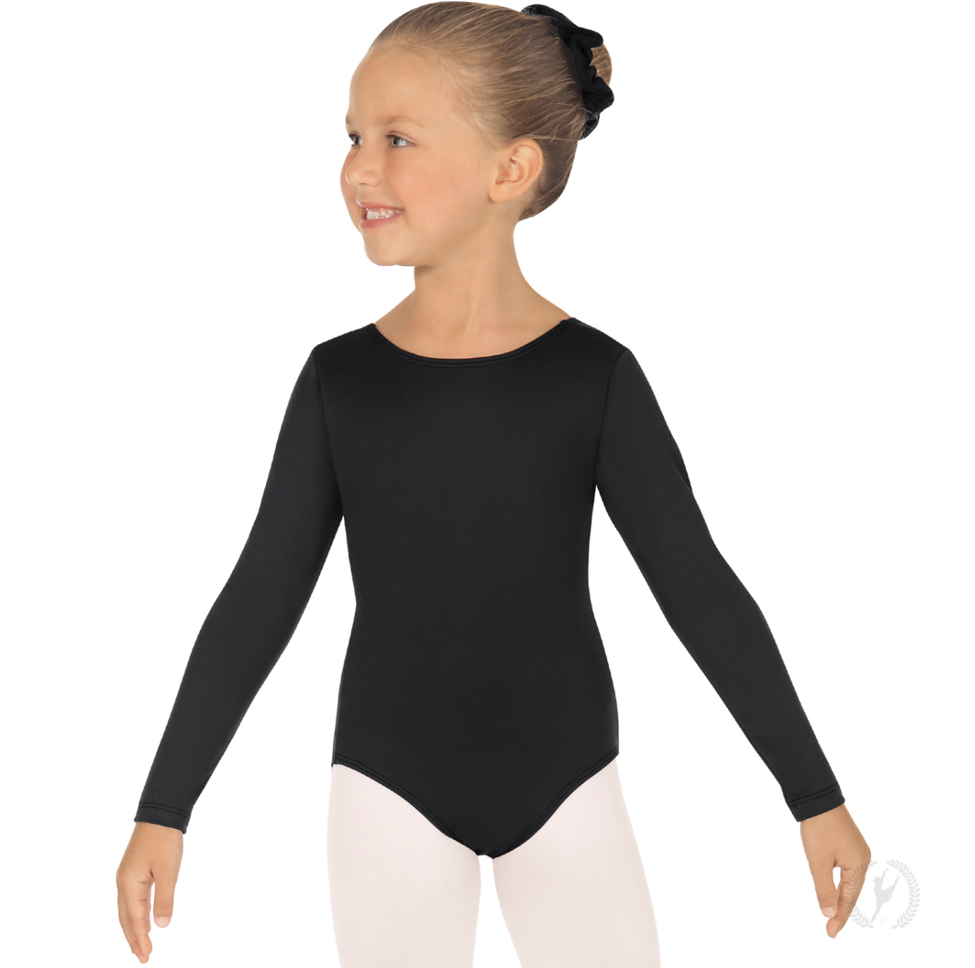 Eurotard Girls Long Sleeve Leotard with Cotton Lycra®