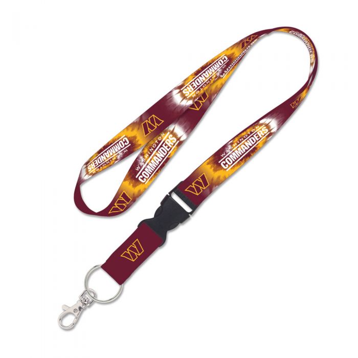 Washington Commanders Tie Dye Detachable Lanyard