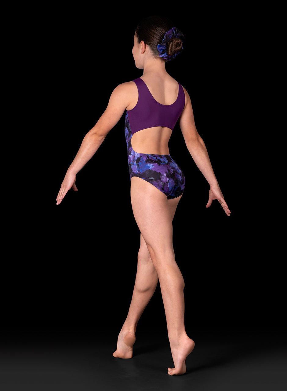 Bloch Cosmic Rose Open Back Gymnastics Leotard