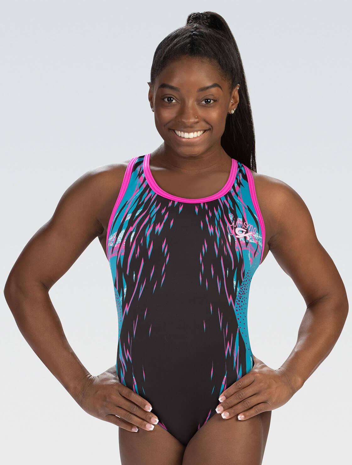 GK Elite Simone Biles Speckled Leotard