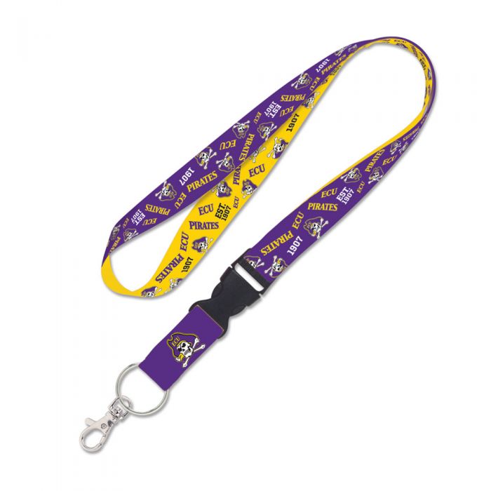 East Carolina Scatter Print Detachable Lanyard