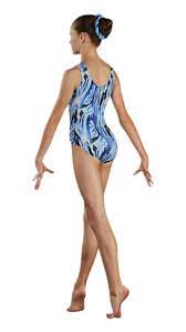 Bloch Adult Gymnastic printed tank w/scrunchie