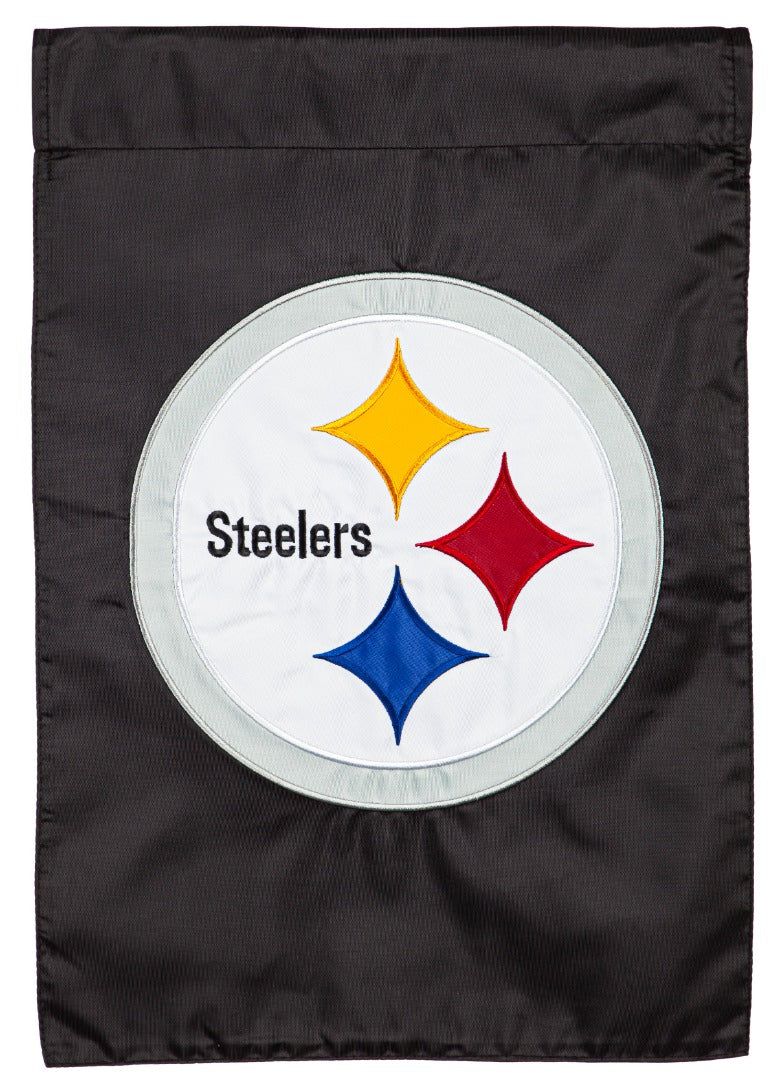 PittsburghSteelers Applique Garden Flag