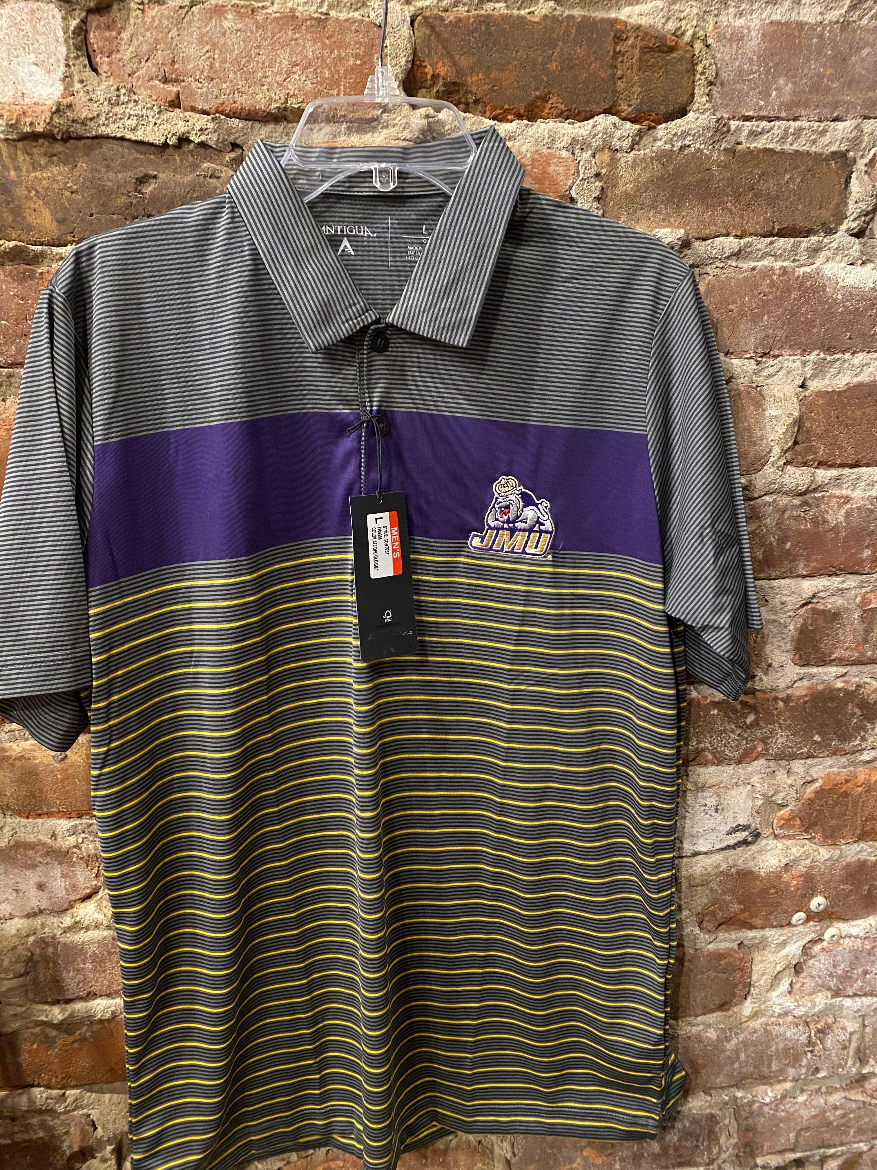 JMU Men's Dri-Fit Polo from Antigua