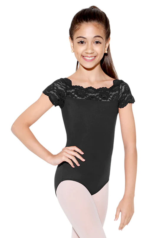 So Danca Tilly Lace Shoulder Leotard