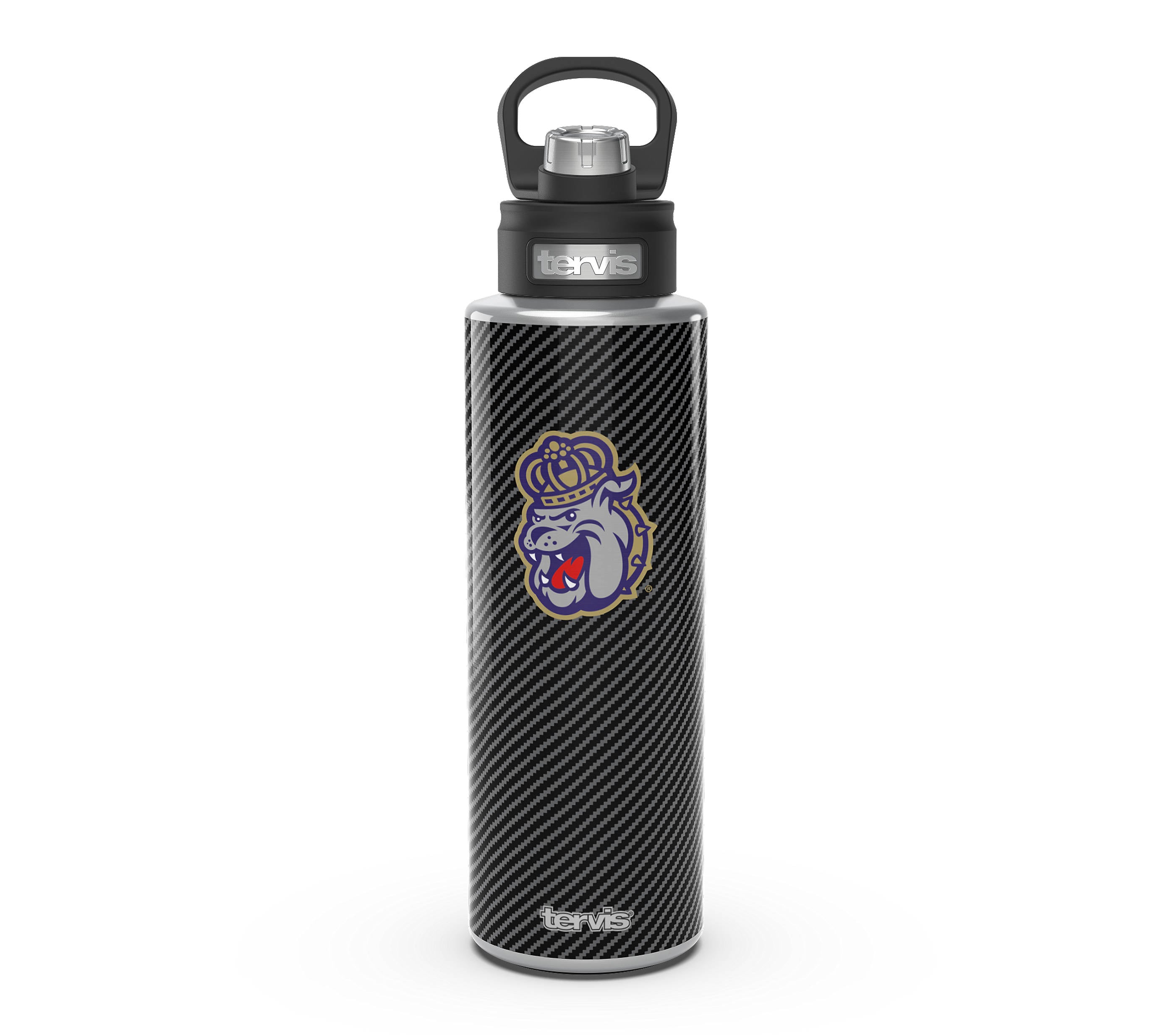 James Madison 40 oz Duke Dog Carbon Fiber Deluxe Spout Tervis Waterbottle