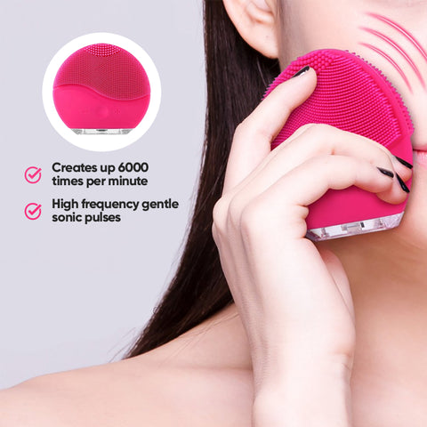 FabSkin™ Electric Facial Silicone Brush – BloomVenus