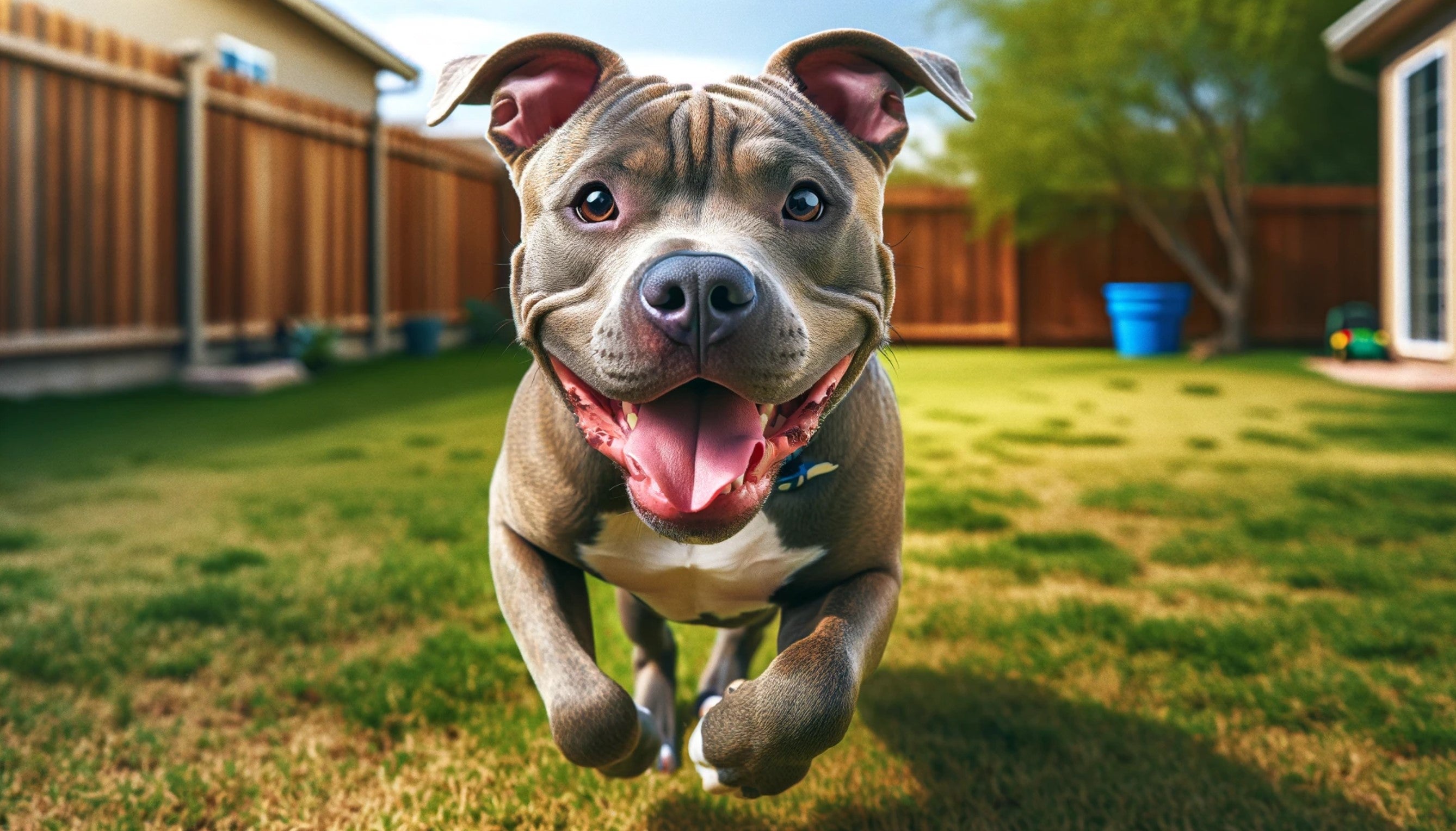 blue fawn pitbull choosing the right crate