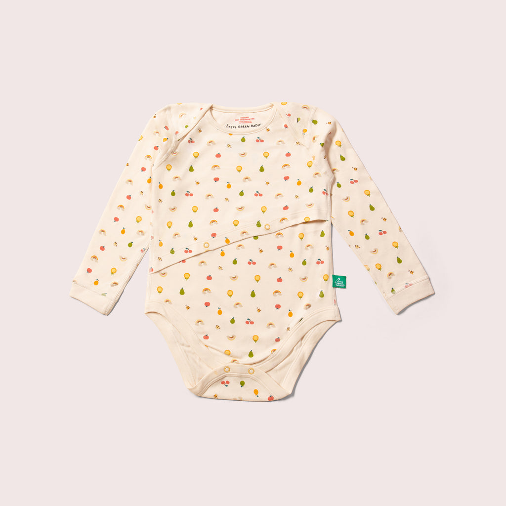 Patterns 9 mm buttons Snap & Extend® baby bodysuit (onesie