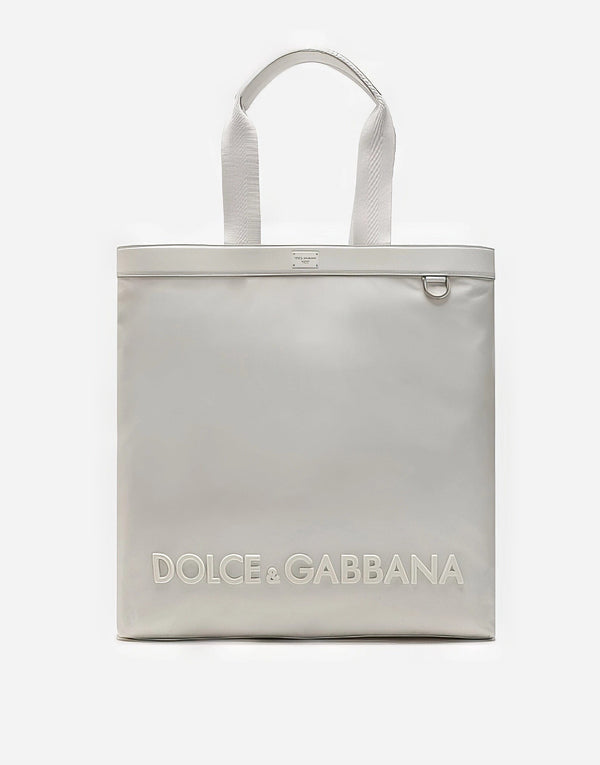 Dolce & Gabbana, Fabric tote bag with Chinese print - Unique Designer Pieces