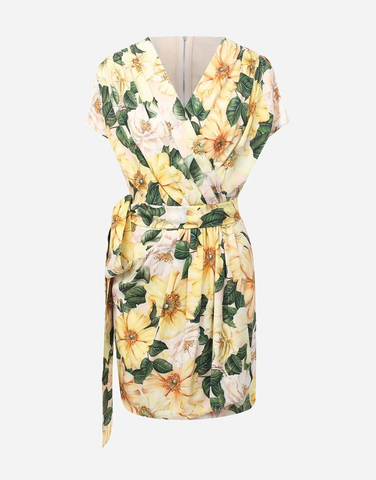 Floral-Print Mini Dress