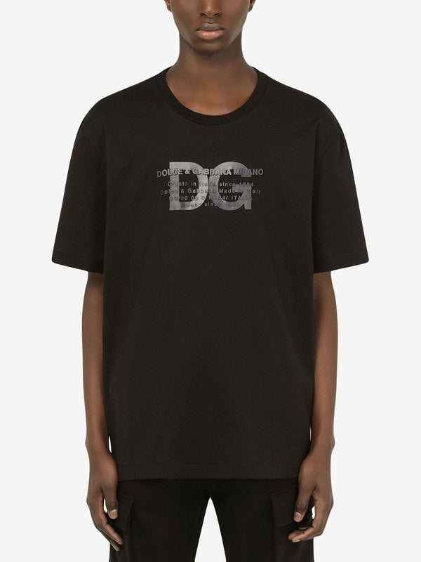 Round-neck T-shirt with DG Monogram print in Multicolor