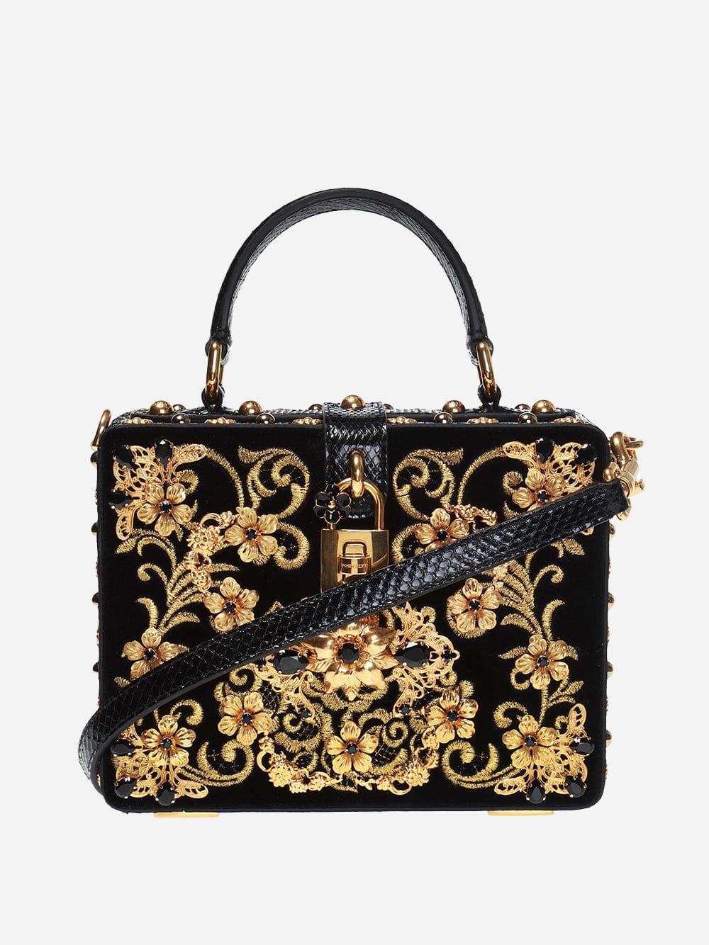 Dolce & Gabbana Embellished Box Shoulder Bag | Sendegaro
