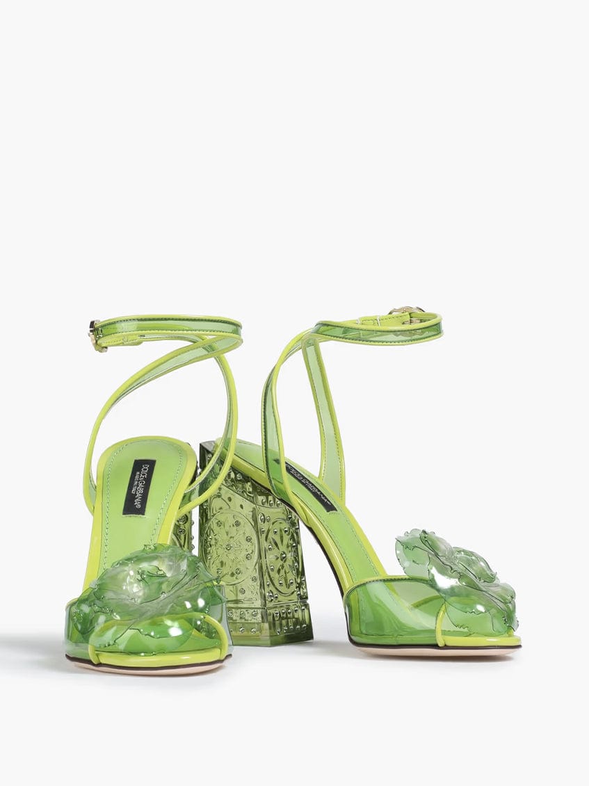 Dolce & Gabbana Keira Devotion Embellished Quilted Sandals