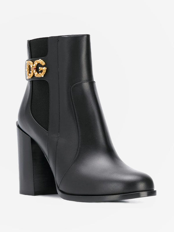 Shop Dolce & Gabbana 2022 SS Heart Street Style Leather Logo Boots  (CS2052AB44589690) by BoomItaly