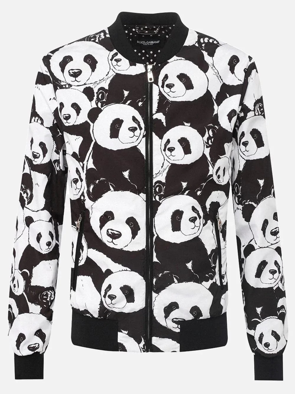 Dolce & Gabbana Panda Print Bomber Jacket | Sendegaro