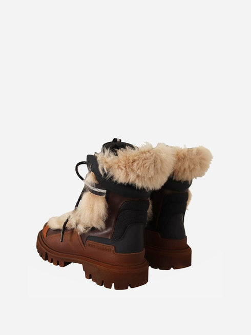 Dolce & Gabbana Shearling Leather Boots | Sendegaro