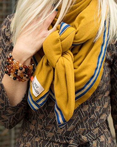 Dagens outfit | Sunset yellow tørklæde