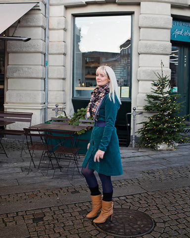 Dagens outfit | juleønsker | Winnie kjole petrol fløjl