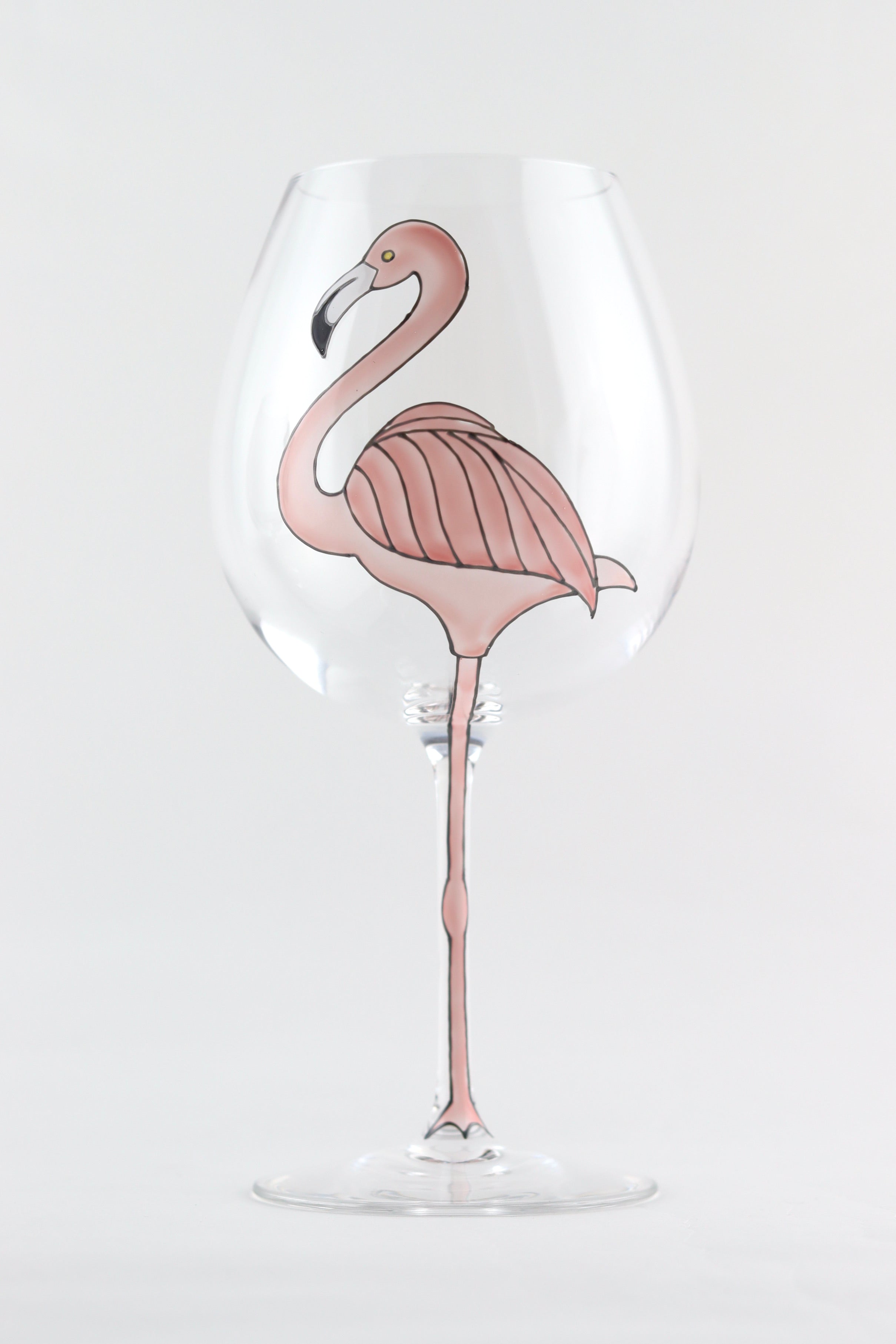 Flamingo Wine Goblet – Toasted Glass