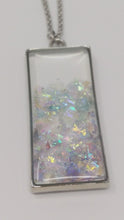 Load and play video in Gallery viewer, Handmade Crystal Flake Rectangle Necklace
