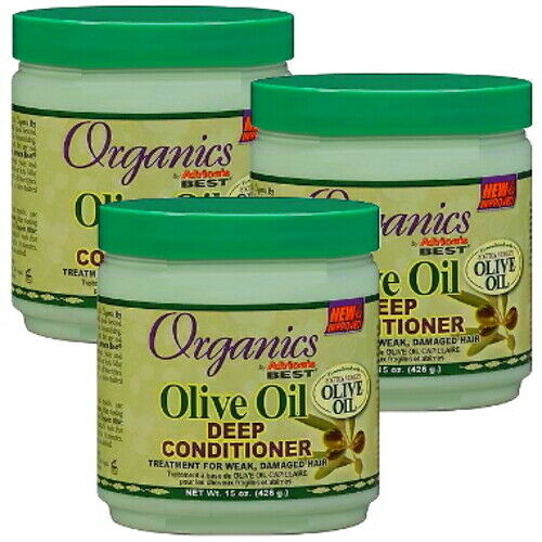 Africa's Best Originals Extra Virgin Oliven Öl Deep Conditioner /Spülung 426g 3x