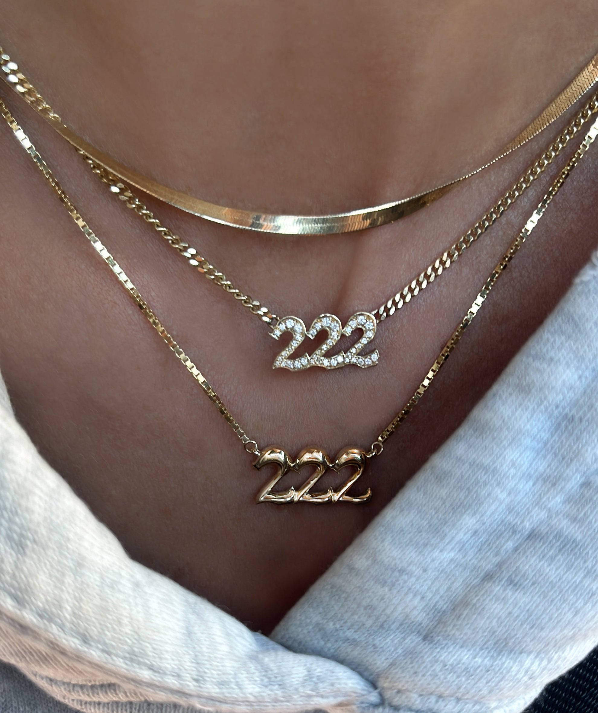 Angel number 222 necklace | My Jewellery