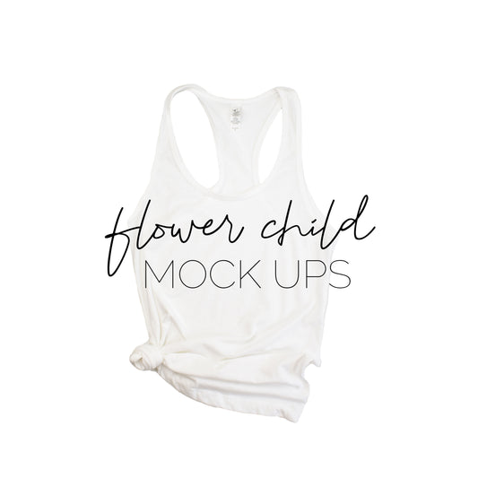 Model Mockup Next Level 1533 White – Flower Child Mock-ups