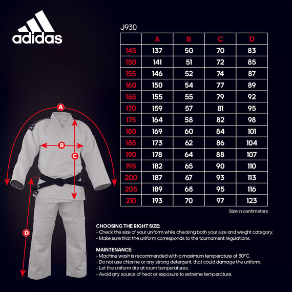 Adidas Judo J930 Uniform - IJF Approved - White – SNT Sports