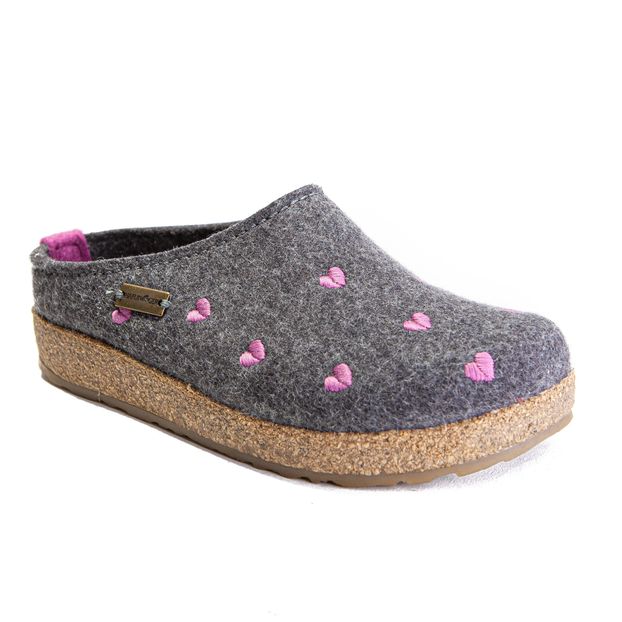 haflinger heart clogs