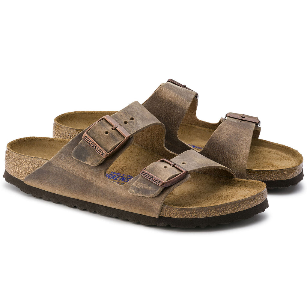 birkenstock arizona soft footbed oil leather sandal