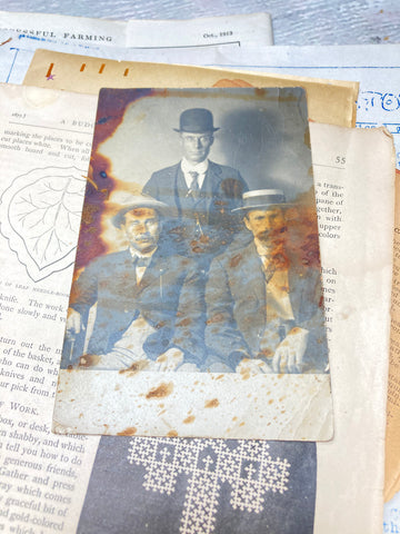 Antique photograph junk journal ephemera
