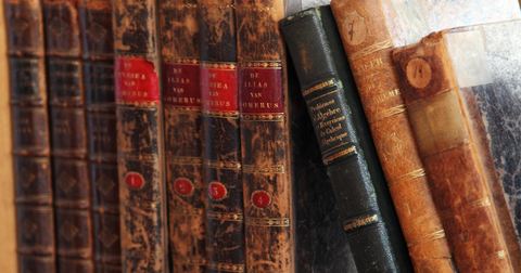 Stack of old books