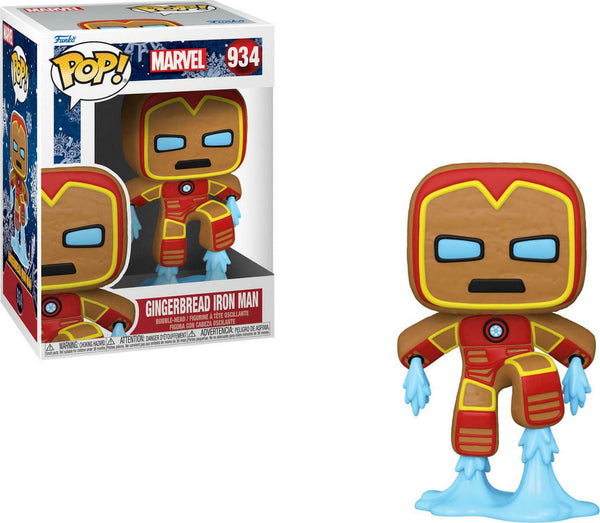 Funko Pop! Marvel: Marvel - Gingerbread Iron Man 934 Bobble-Head