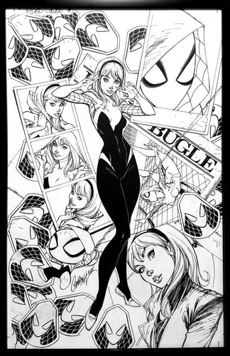 Spider-Verse Spider-Gwen by Ruiz Burgos 8x11 Art Print Marvel Comics
