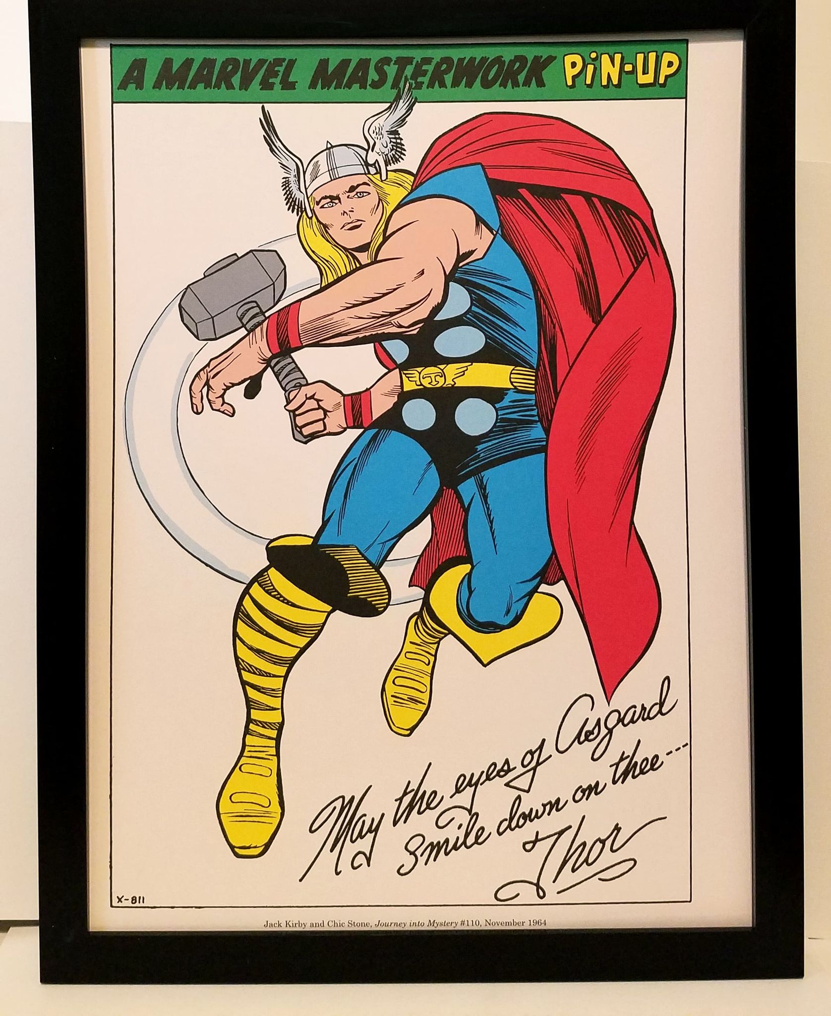 Mighty Thor by Jack Kirby 9x12 FRAMED Marvel Comics Vintage Art Print –  GrantsComics