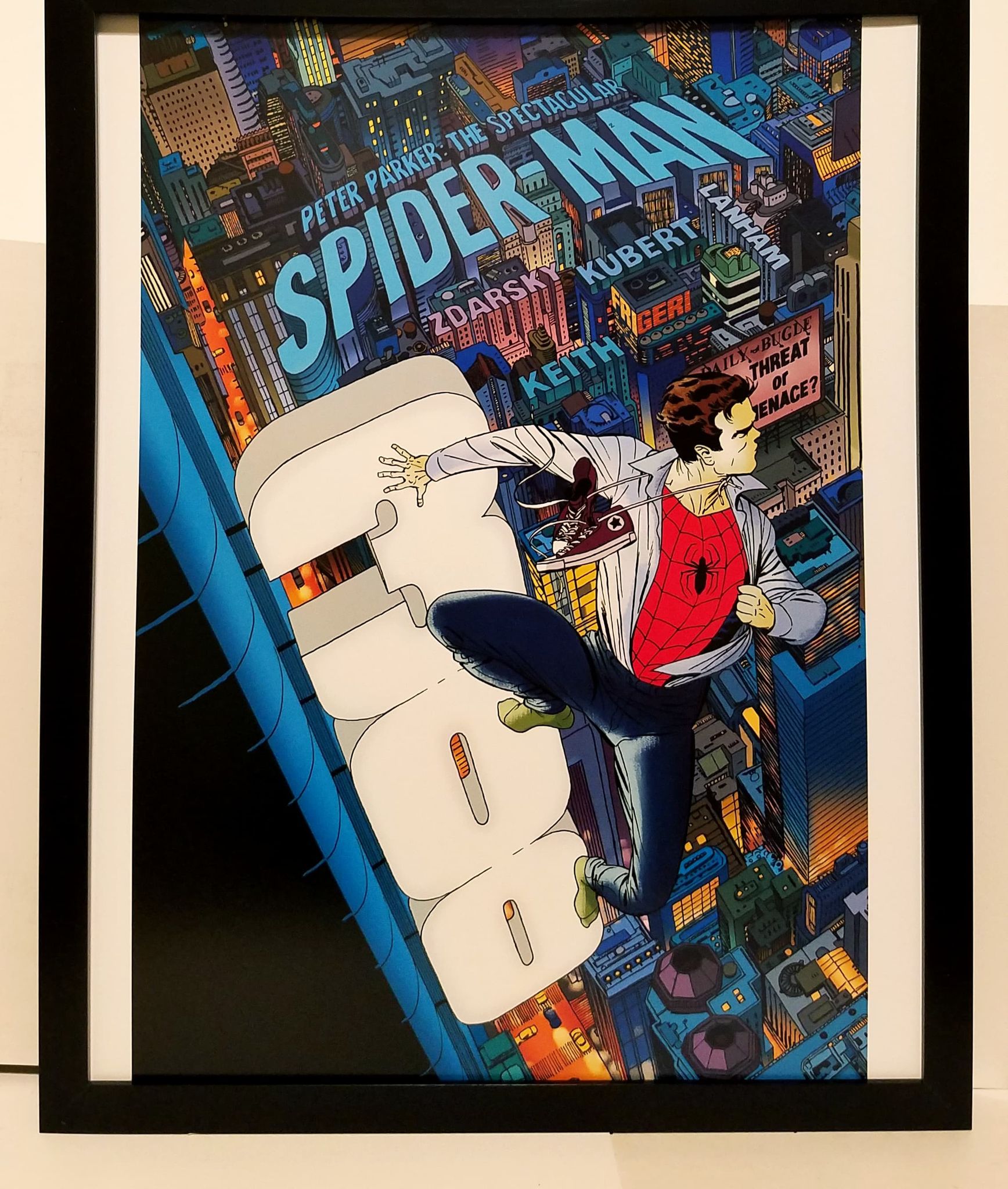 Spectacular Spider-Man by Marcos Martin 11x14 FRAMED Marvel Comics Art –  GrantsComics