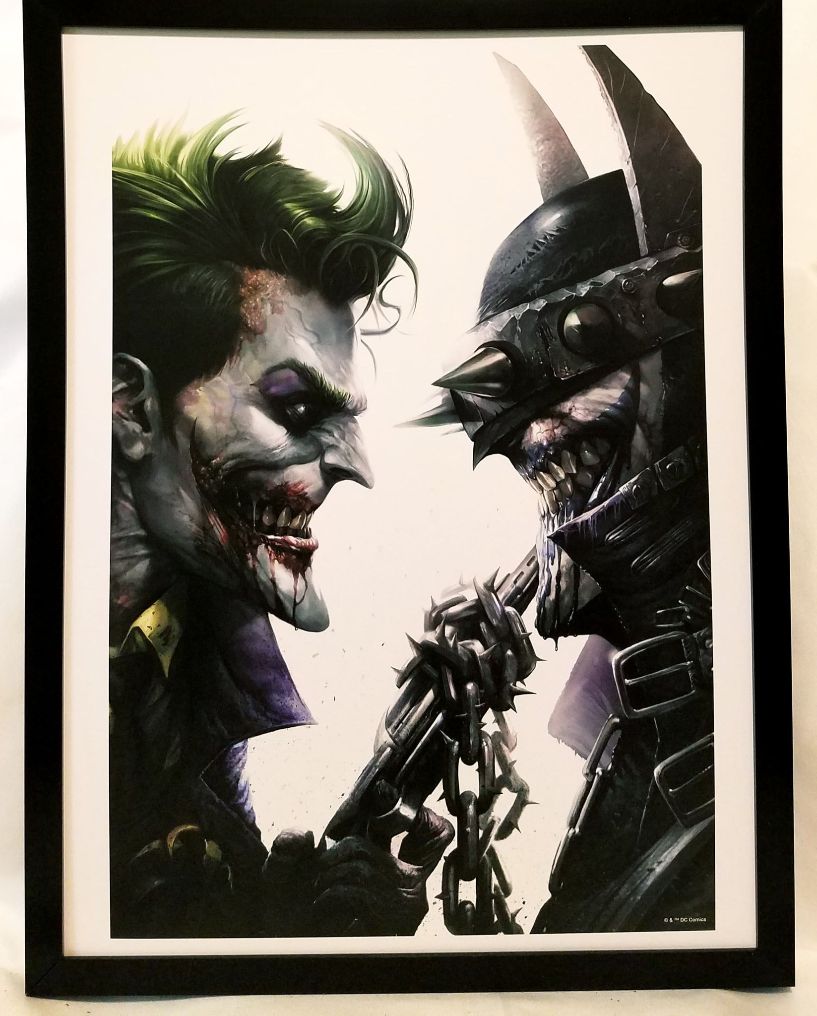 Joker Batman Who Laughs by Francesco Mattina FRAMED 12x16 Art Print DC –  GrantsComics