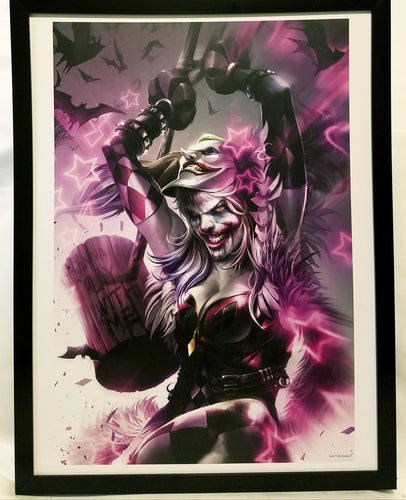 Pr Batman Joker GrantsComics 9x12 – by Ross Quinn Alex #1 Comics FRAMED Harley DC Art